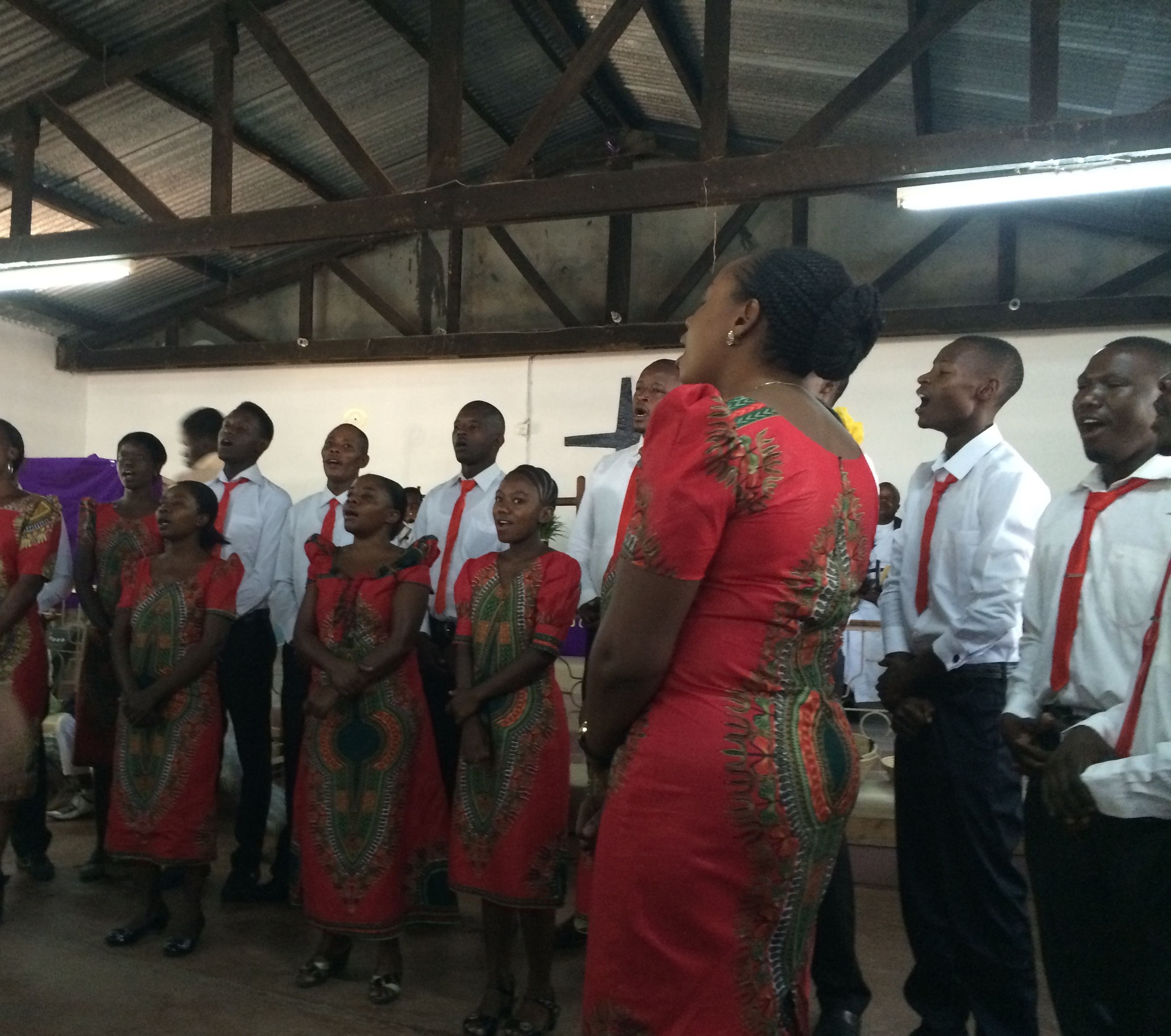 Tanzanians love to sing in their Worship services