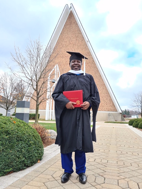 Reverand Odolous Gyunda graduates with MA from Concordia Theological Seminary