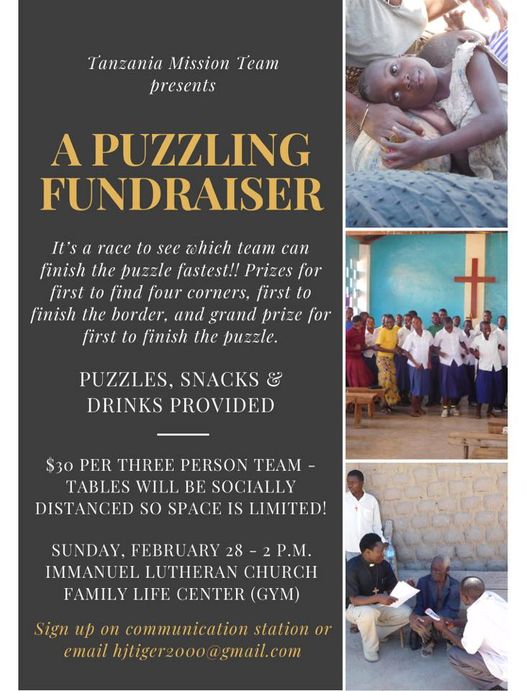 Fund raising for mission trip to Tanzania